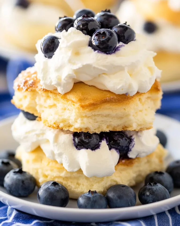 Air Fryer Blueberry Shortcakes