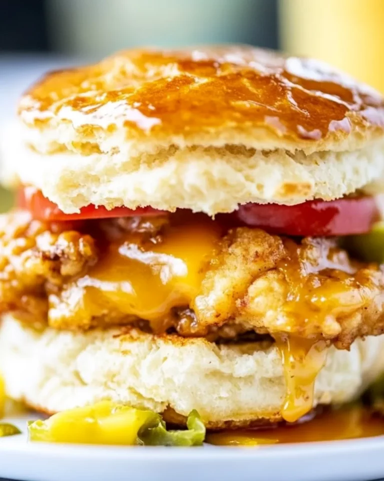 Air Fryer Chicken Biscuit Sandwich
