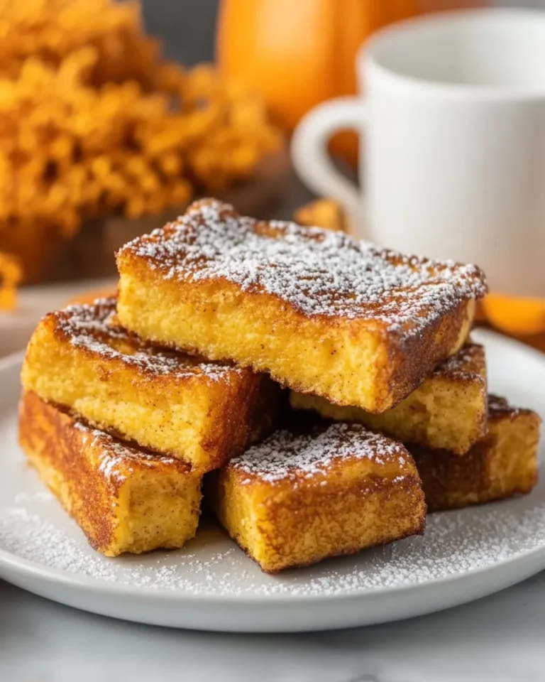 Air Fryer Pumpkin French Toast Sticks