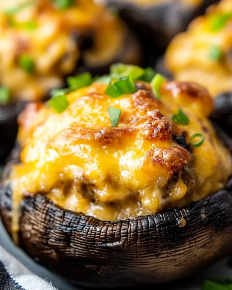 Air Fryer Stuffed Mushrooms