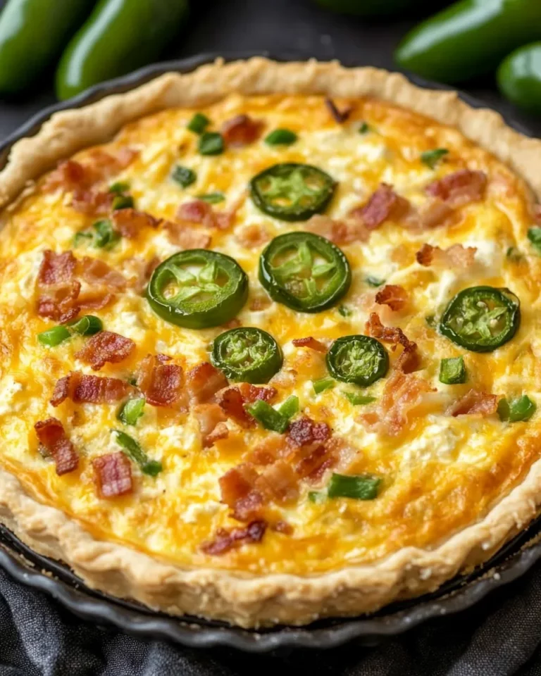 Bacon Jalapeno Popper Quiche