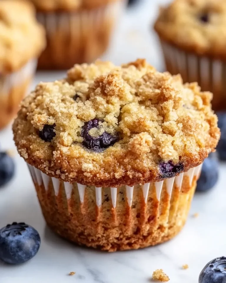 Banana Blueberry Crumb Muffins