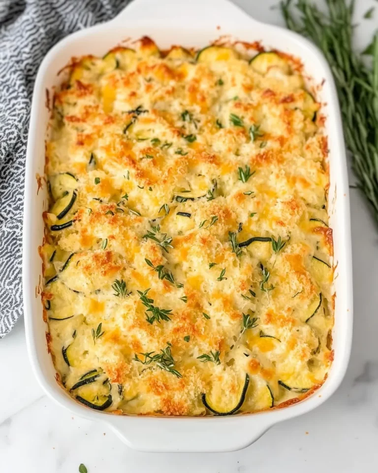 Cheesy Zucchini Gratin