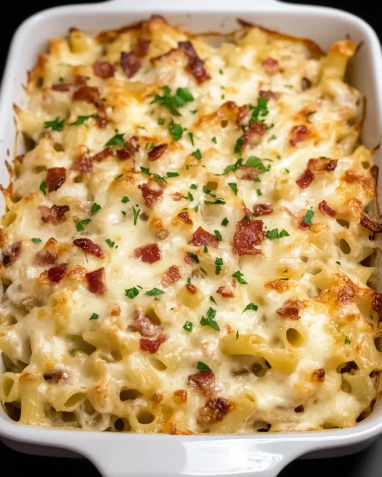 Chicken Bacon Ranch Pasta Bake
