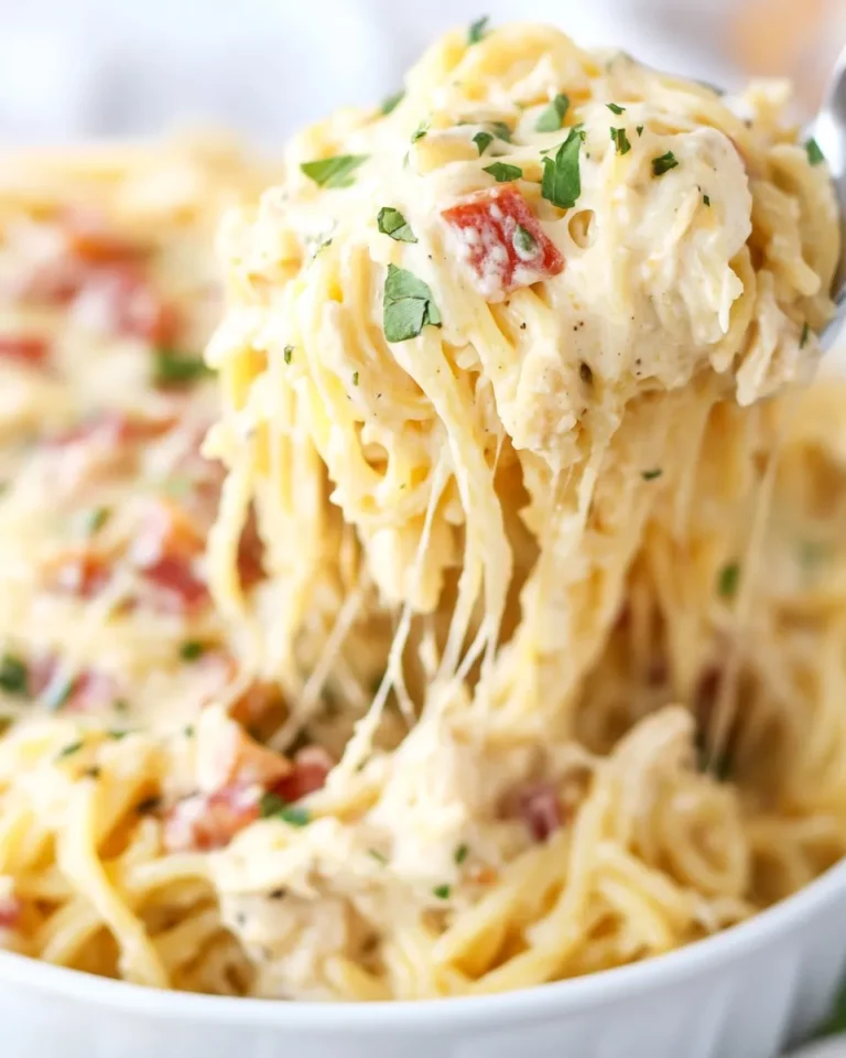 Creamy Ranch Chicken Spaghetti Casserole