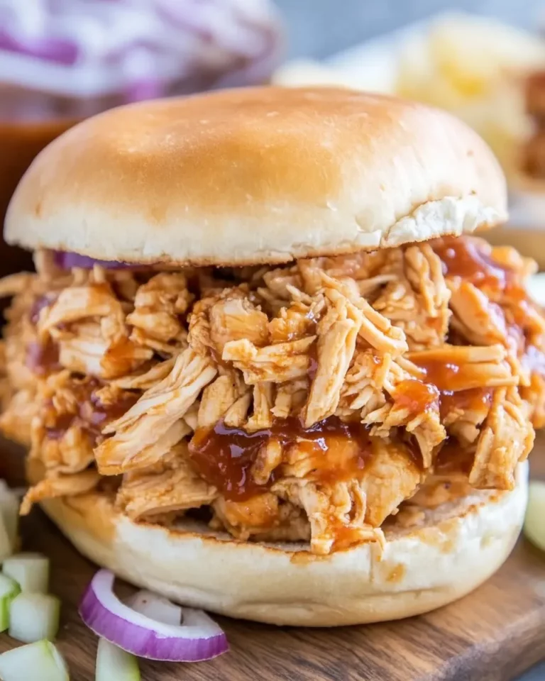 Crockpot Honey BBQ Pulled Chicken