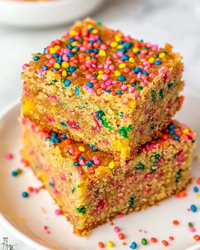 Funfetti Cake Mix Blondies