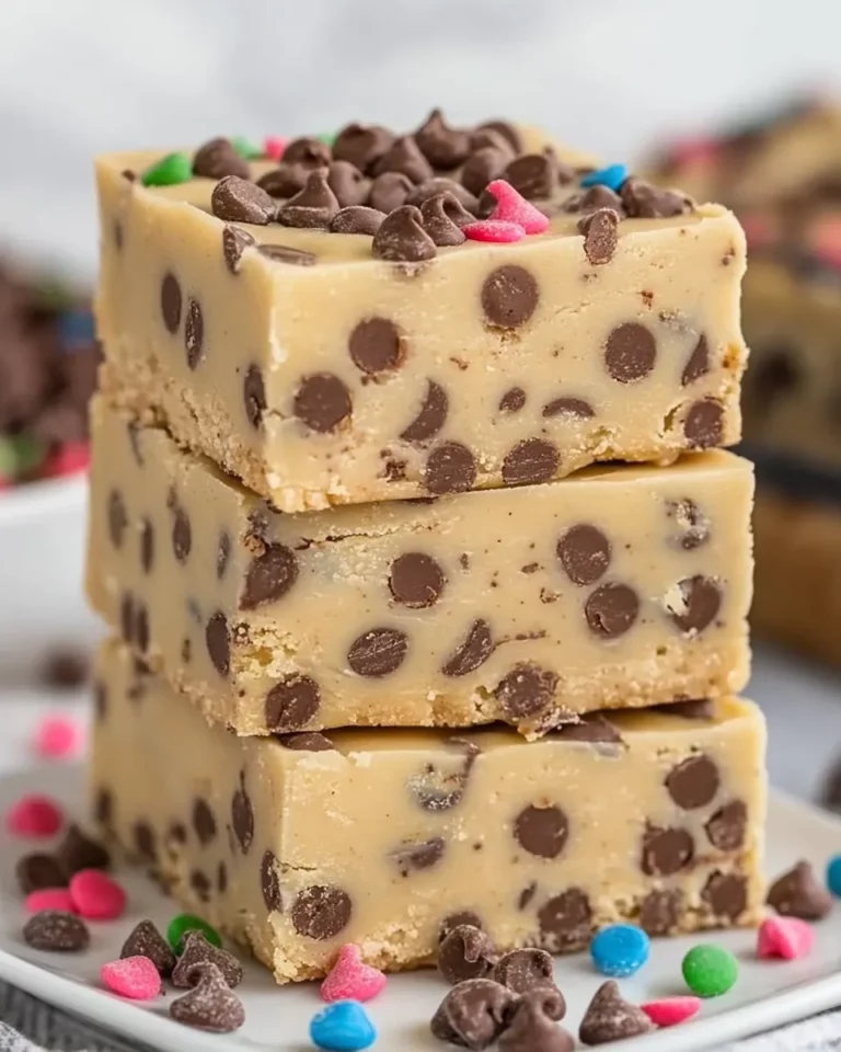No Bake Cookie Dough Bars