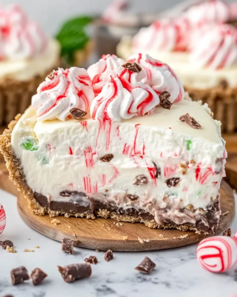 No Bake Peppermint Pie