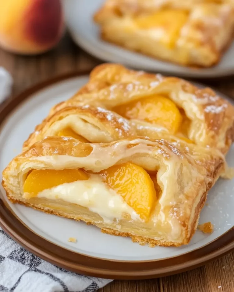 Peach Cream Cheese Danish