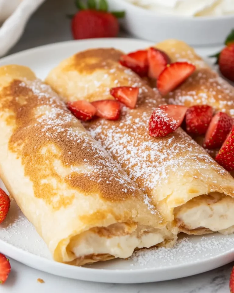 Strawberry Cheesecake Chimichangas