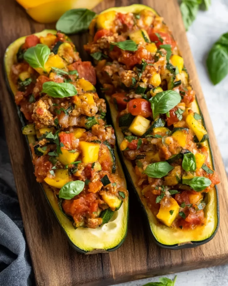 Stuffed Zucchini Boats