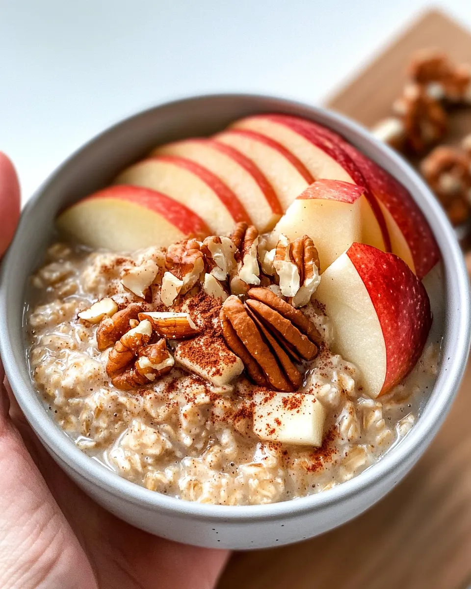 Classic Apple Cinnamon Oatmeal recipe image