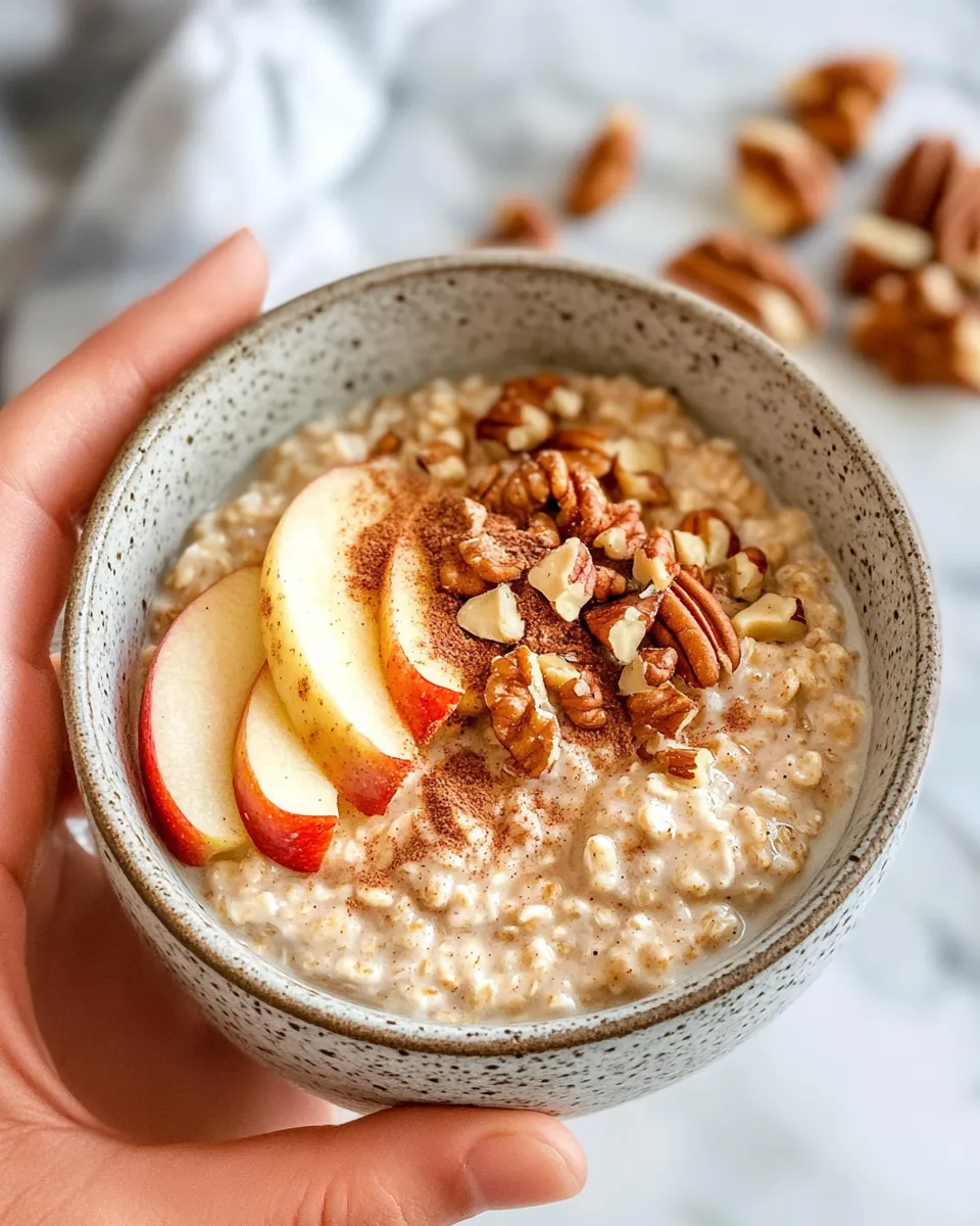 Easy Apple Cinnamon Oatmeal dish photo