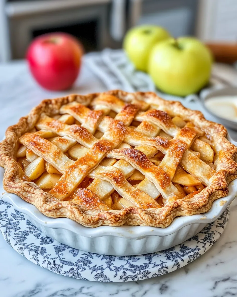 Classic Apple Pie dish photo