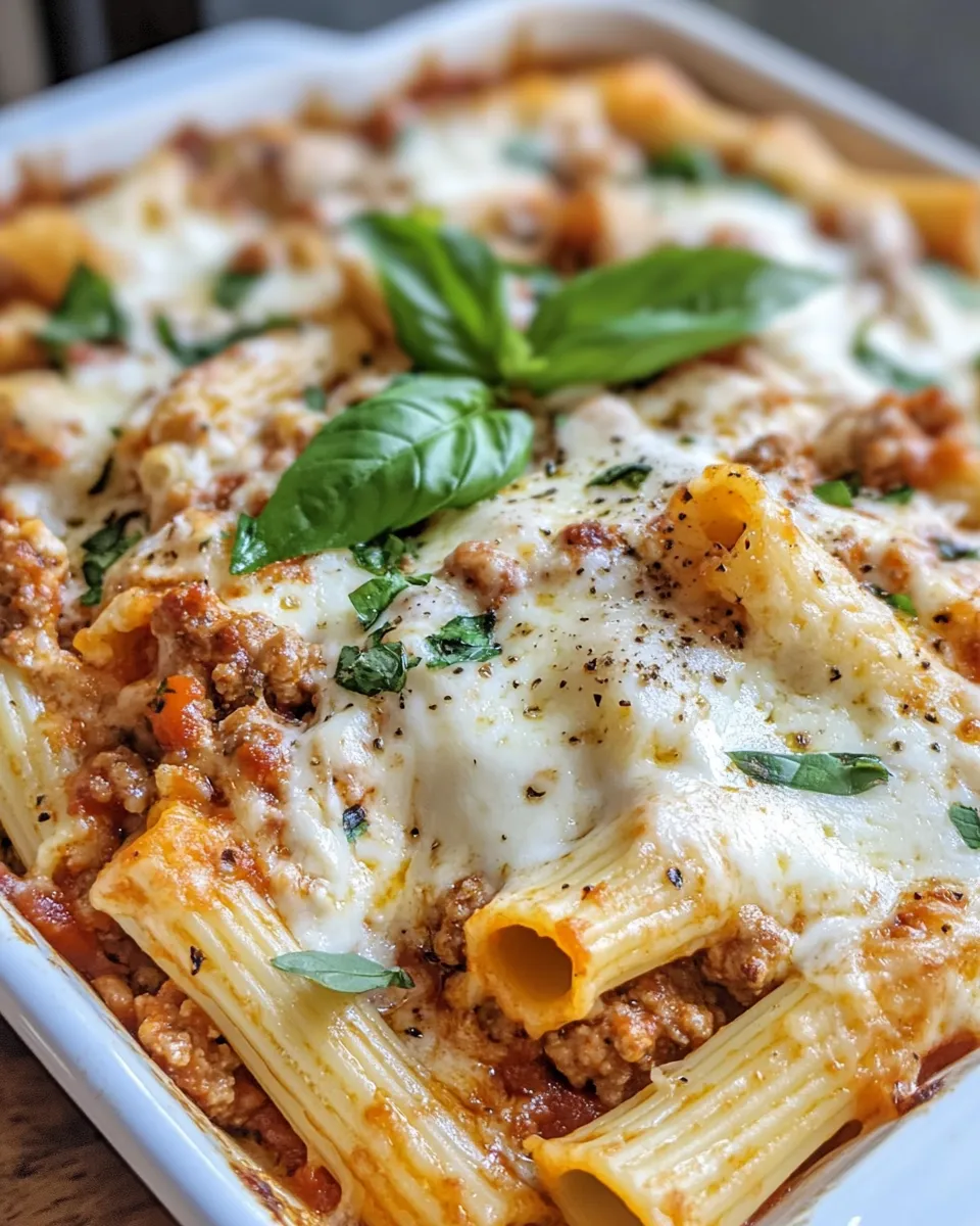 Classic Baked Ziti with Ricotta dish photo