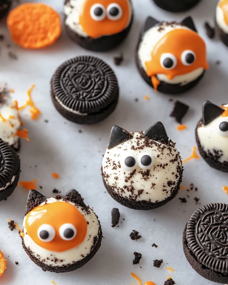 Delicious Black Cat Oreo Truffles plate image