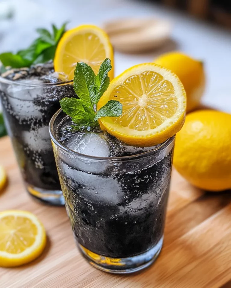Homemade Black Magic Charcoal Lemonade photo
