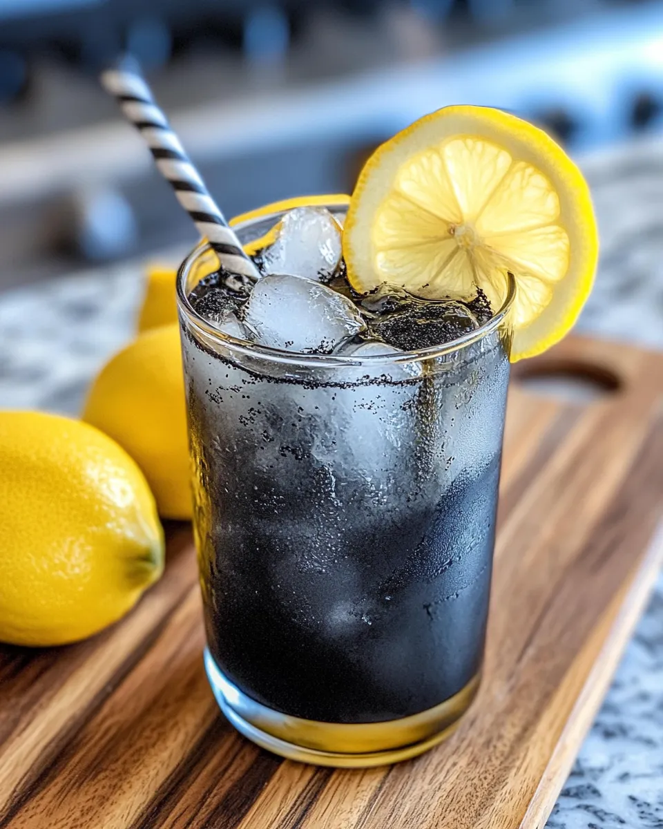 Delicious Black Magic Charcoal Lemonade dish photo