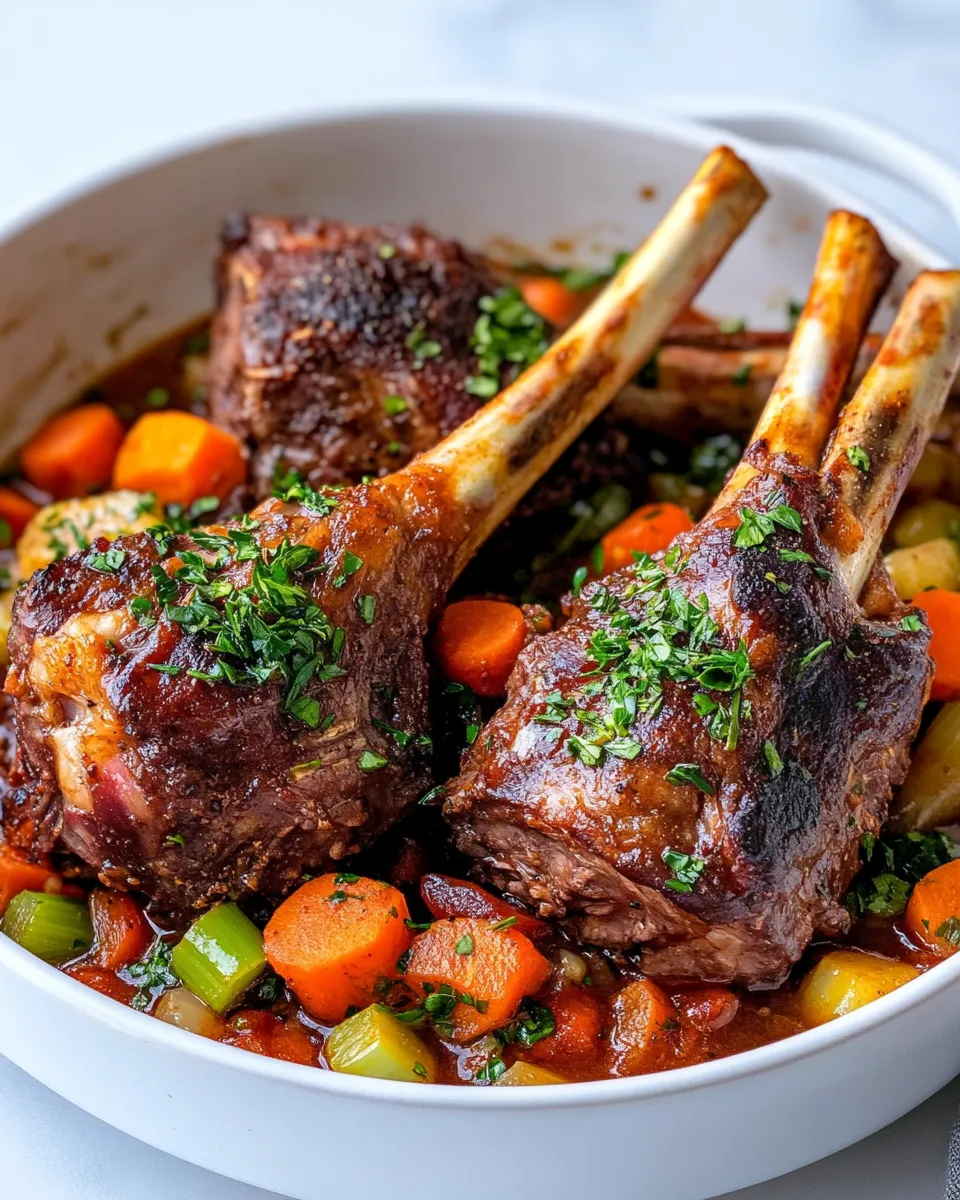 Homemade Braised Lamb Shanks recipe photo