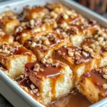 Homemade Bread Pudding with Caramel Sauce recipe photo