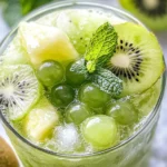 Homemade Cauldron Bubble Green Party Punch photo