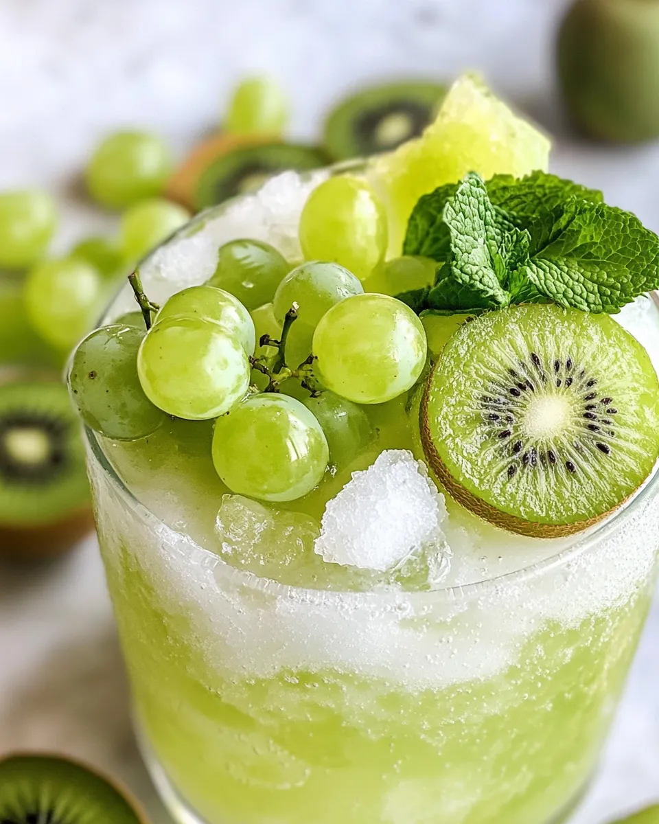 Delicious Cauldron Bubble Green Party Punch dish photo
