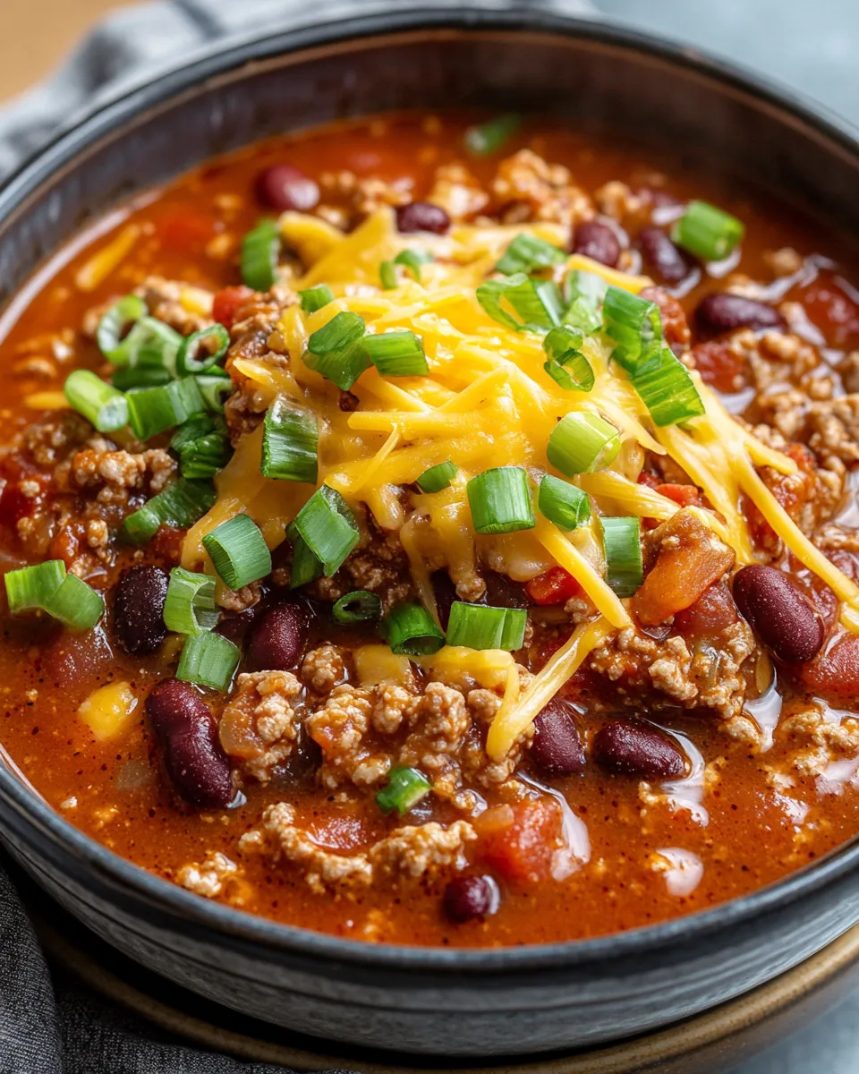 Delicious Cauldron Chili with Cheddar Web plate image