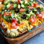 Homemade Cemetery Seven-Layer Dip photo