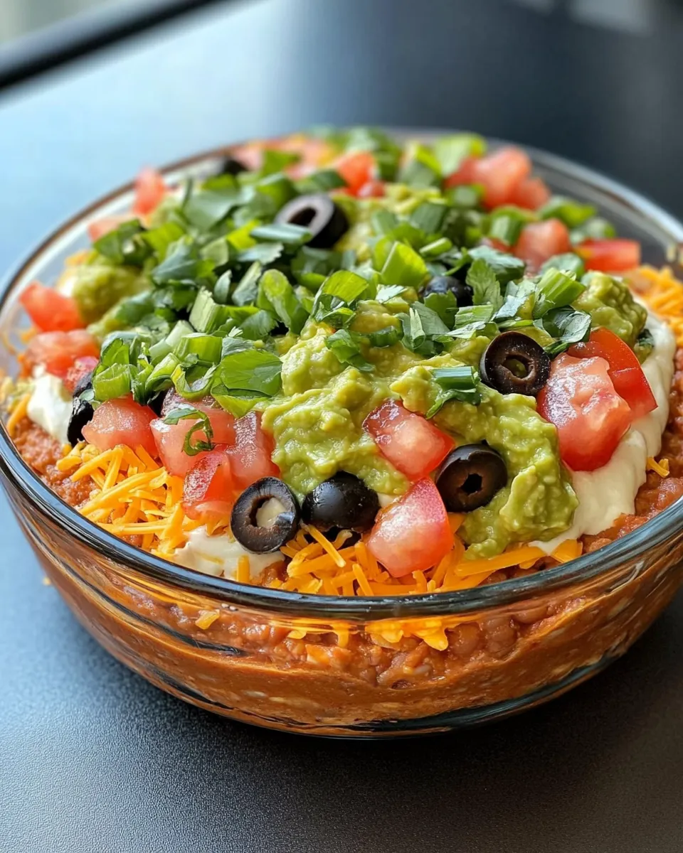 Easy Cemetery Seven-Layer Dip recipe image