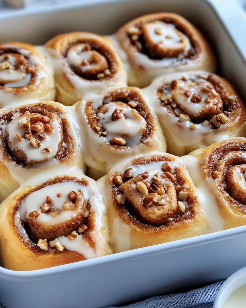 Easy Cinnamon Rolls food shot