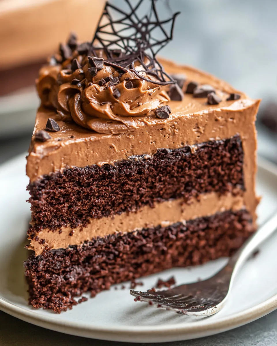 Easy Cobwebbed Black Cocoa Cake recipe photo