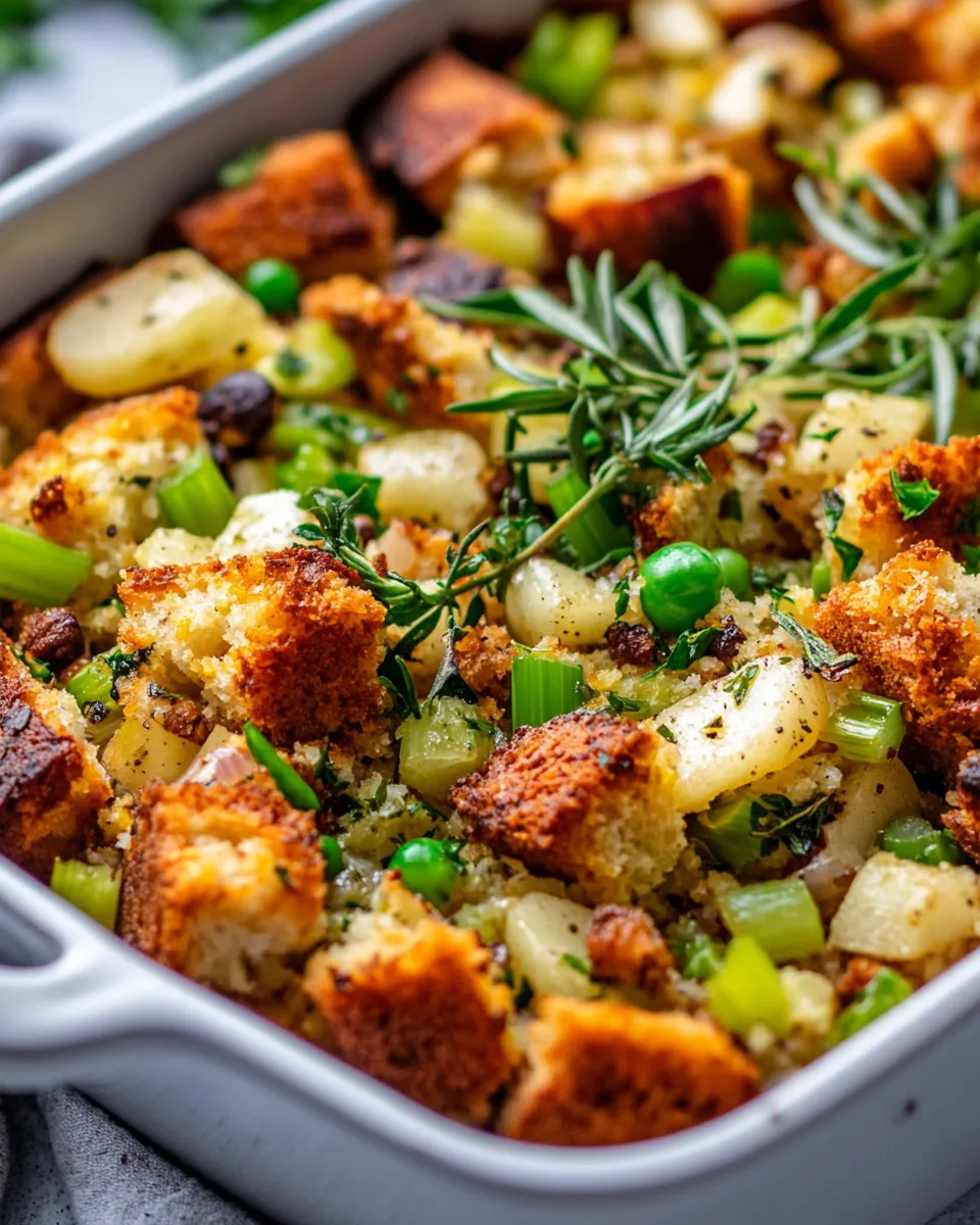 Classic Cornbread Apple Stuffing dish photo