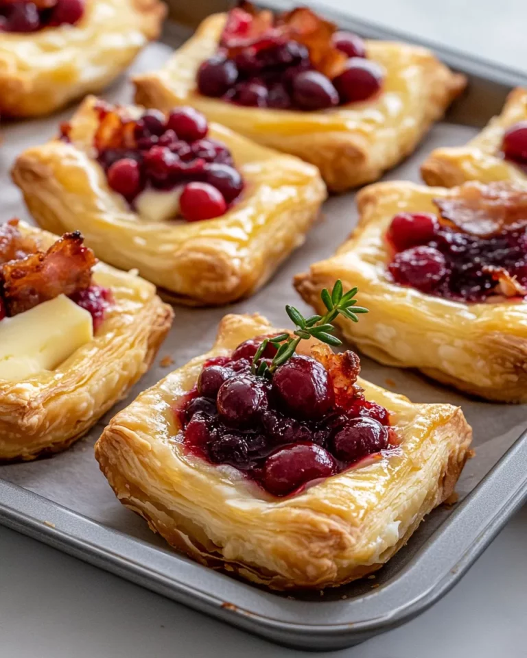 Homemade Cranberry Brie Bites recipe photo