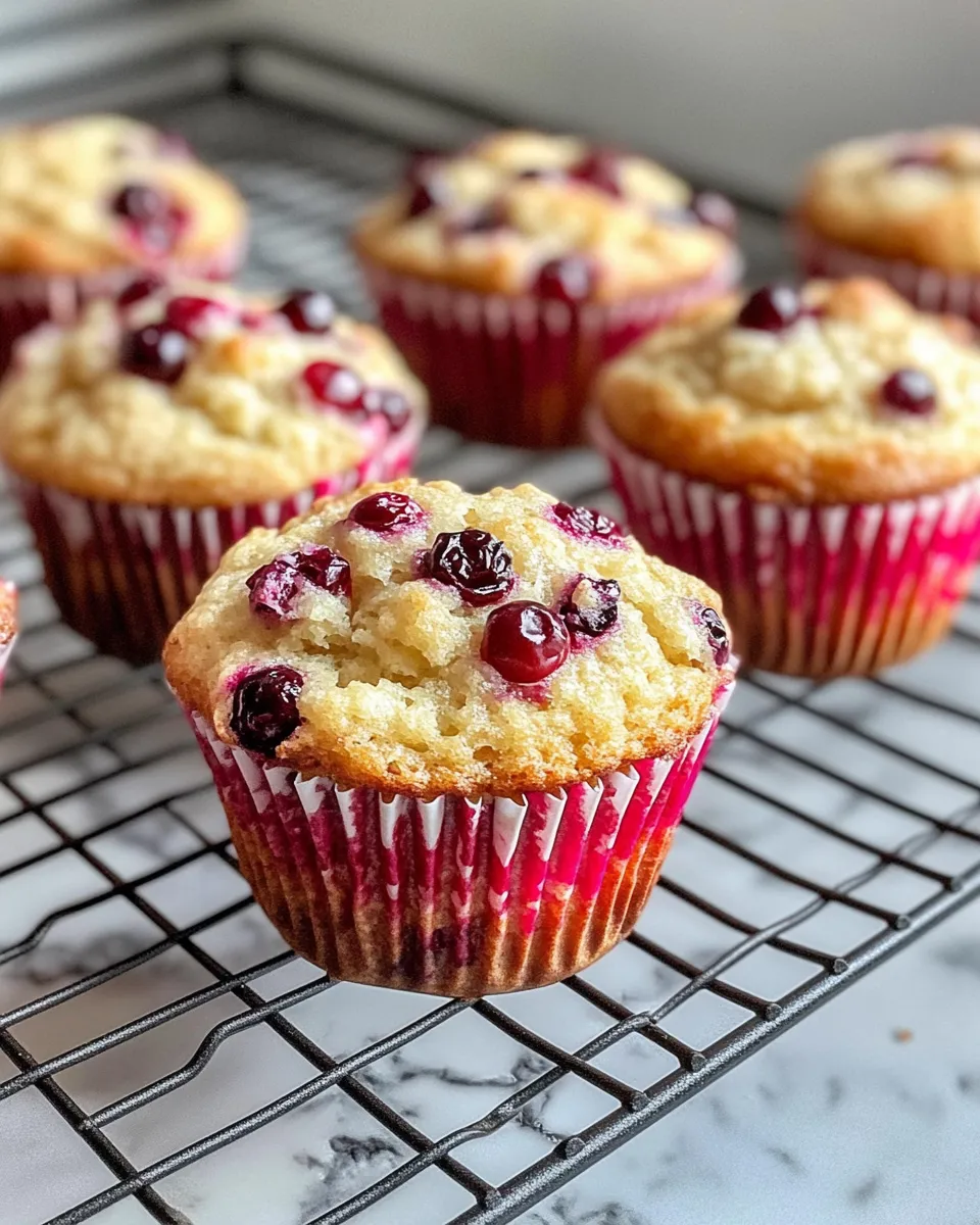 Classic Cranberry Orange Muffins image