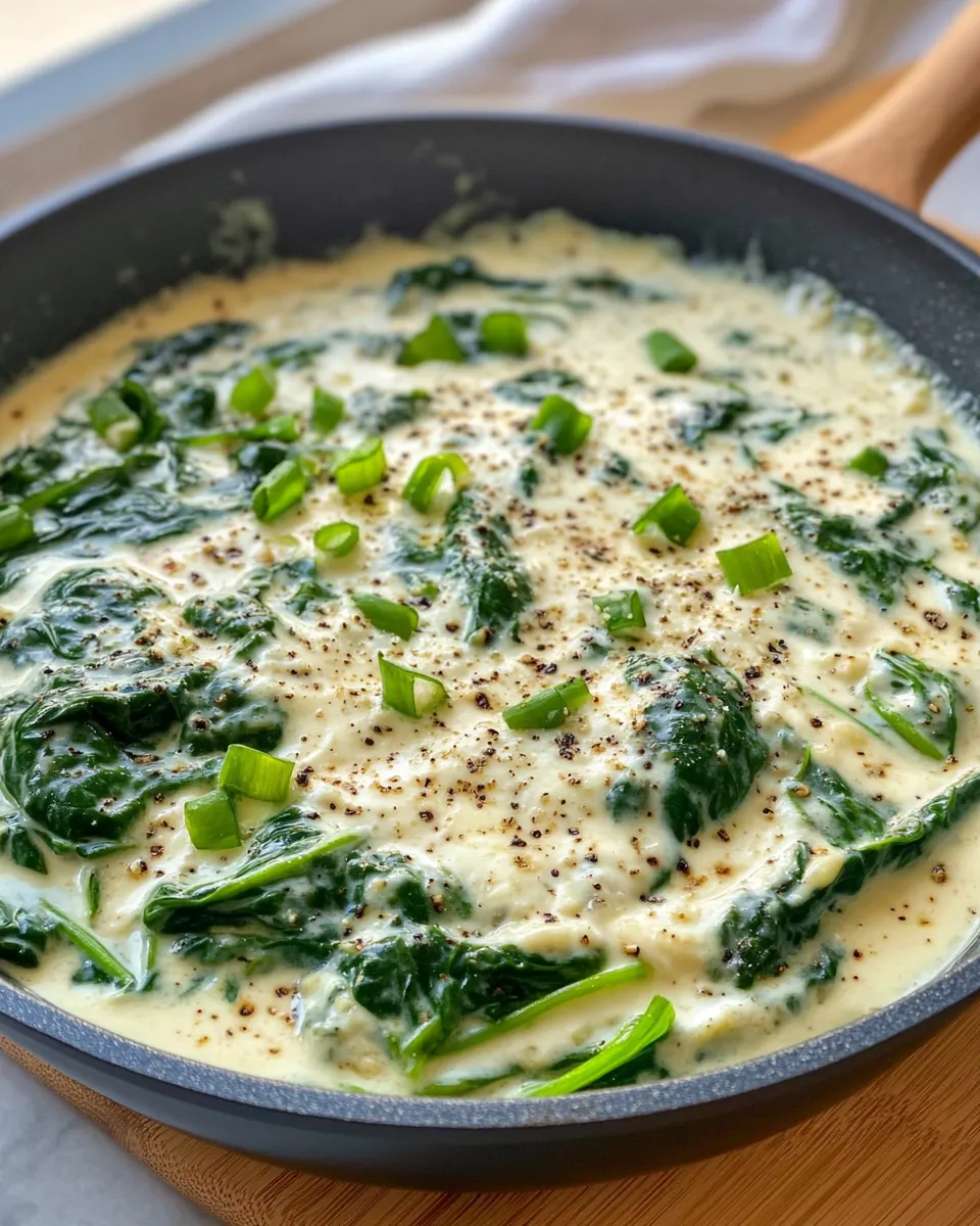 Homemade Creamed Spinach recipe photo