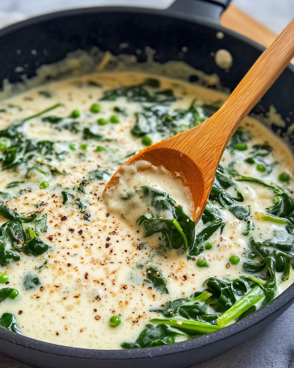 Delicious Creamed Spinach plate image