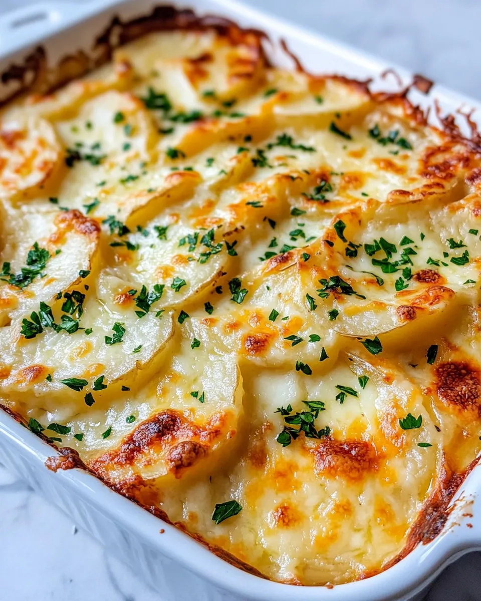 Homemade Creamy Potato Au Gratin photo