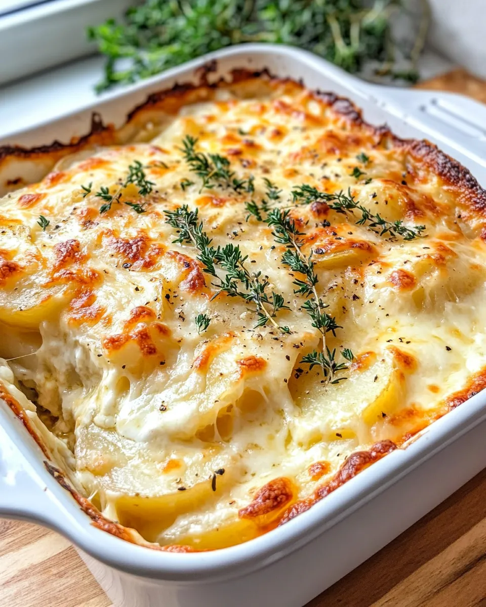 Easy Creamy Potato Au Gratin dish photo