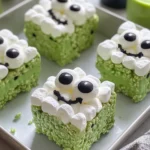 Homemade Frankenstein Rice Krispie Treats photo