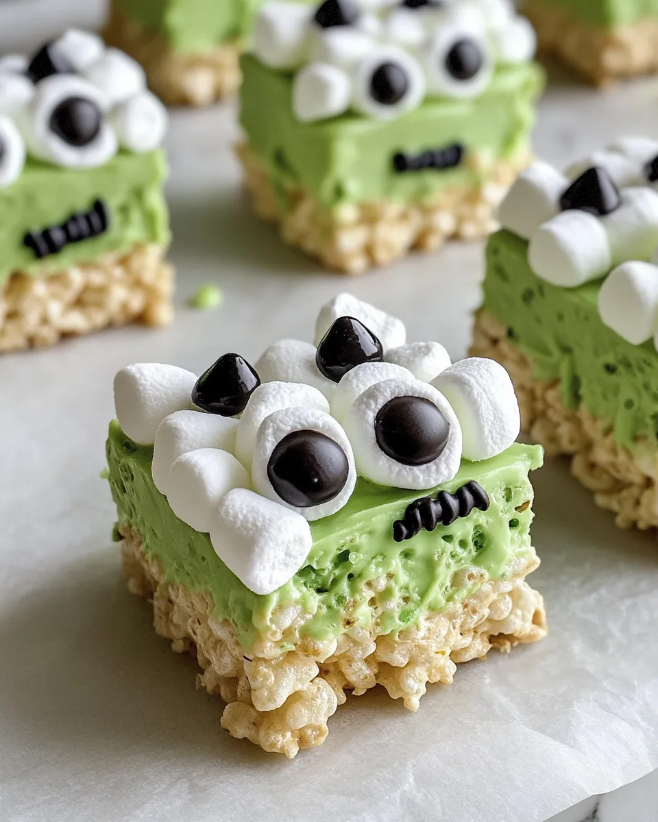 Classic Frankenstein Rice Krispie Treats image