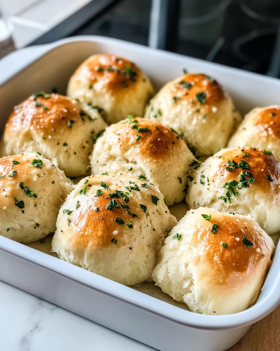 Homemade Garlic Butter Pull-Apart Rolls photo