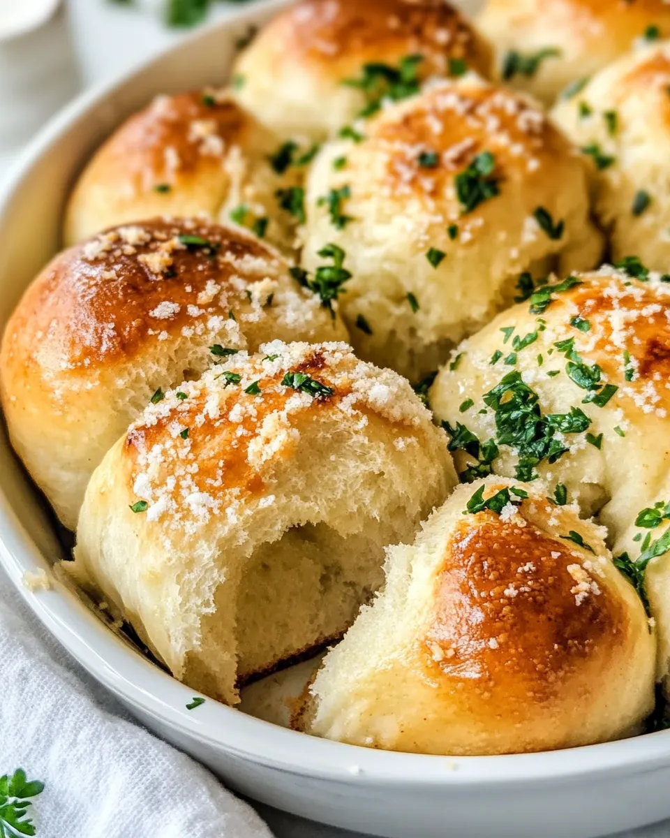 Classic Garlic Butter Pull-Apart Rolls recipe image