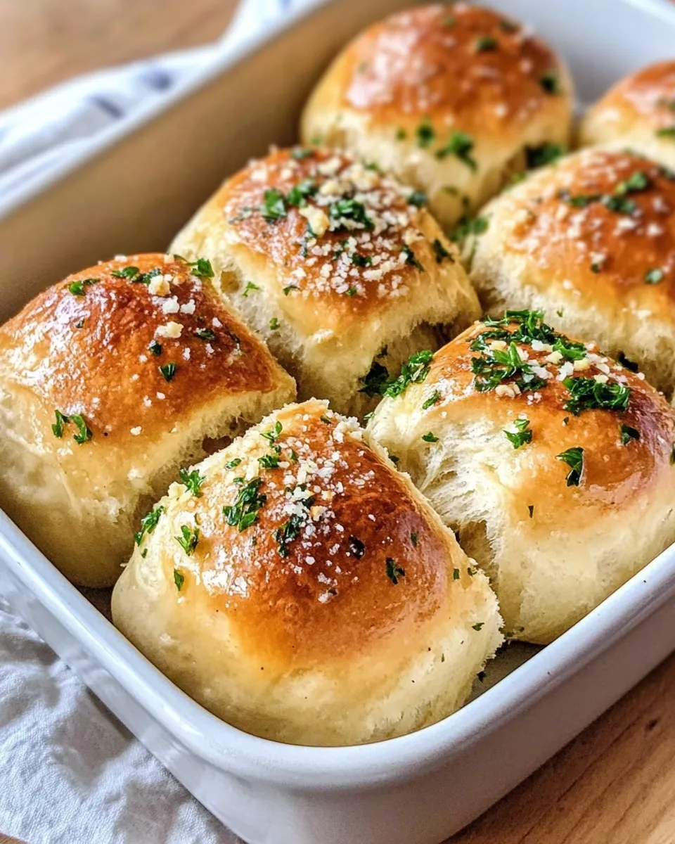 Easy Garlic Butter Pull-Apart Rolls dish photo