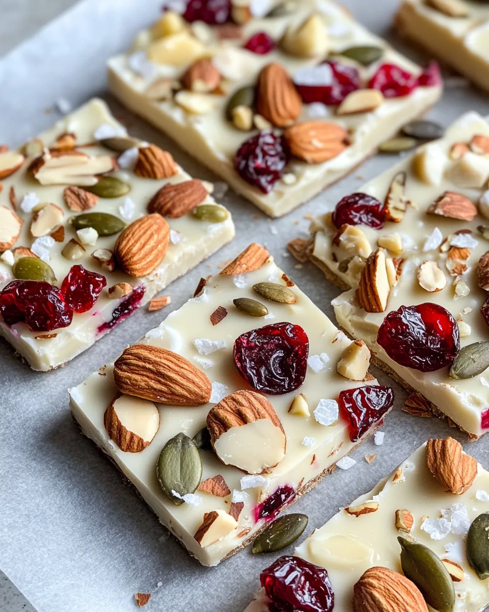Delicious Ghostly White Chocolate Bark food shot