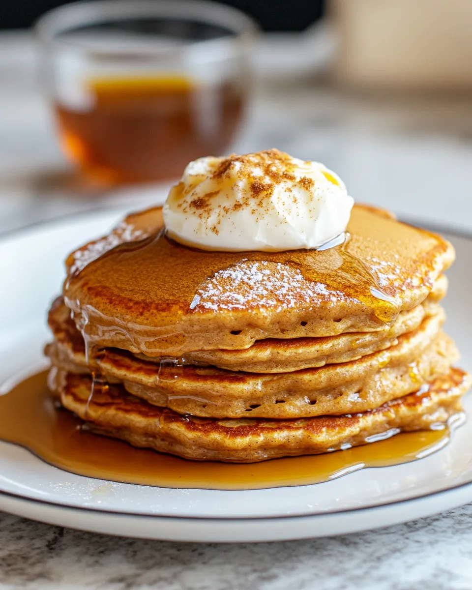 Delicious Gingerbread Pancakes plate image