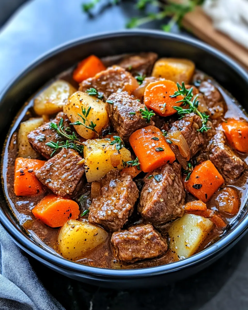 Delicious Hearty Beef Stew recipe image