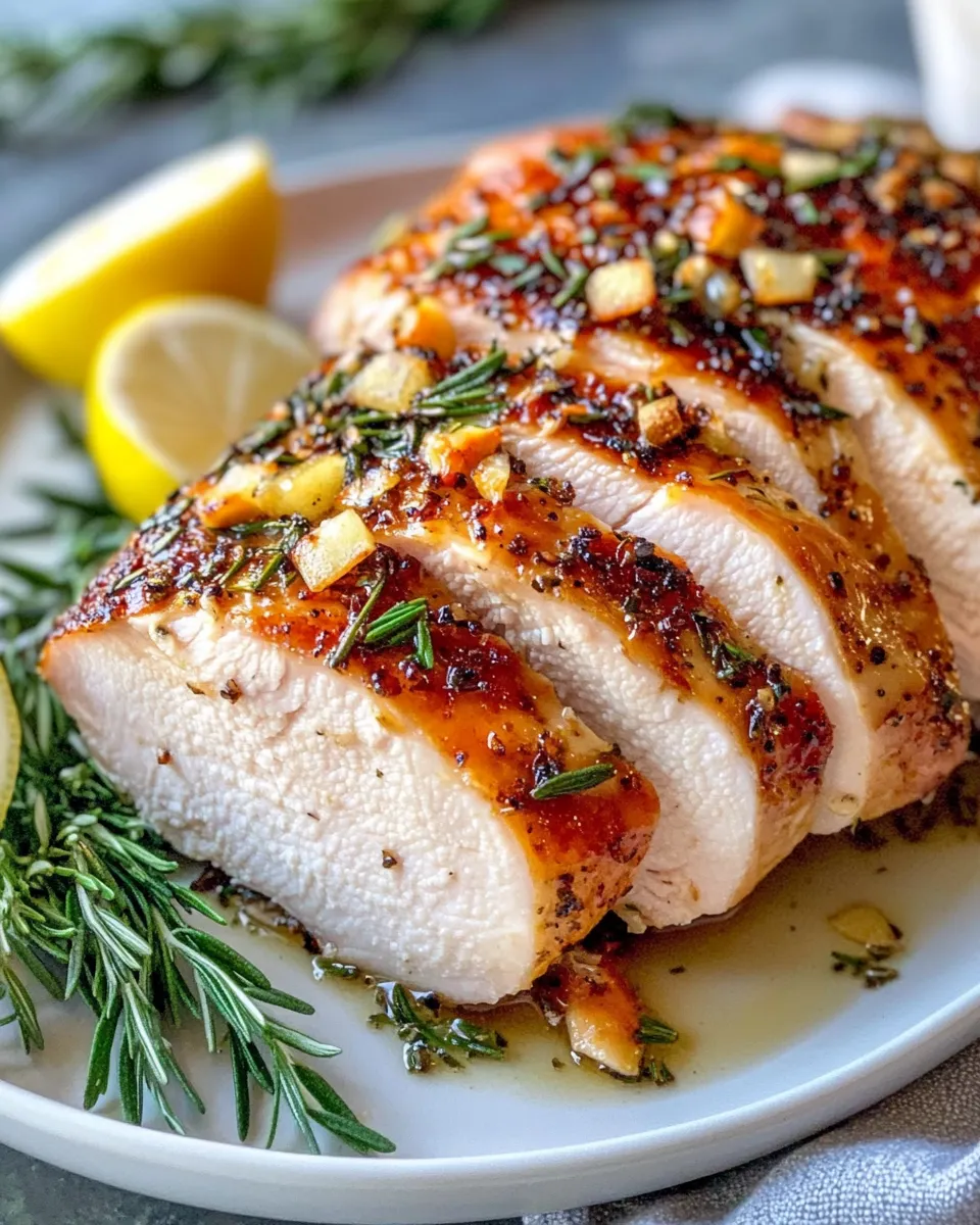 Delicious Herb Butter Turkey Breast dish photo