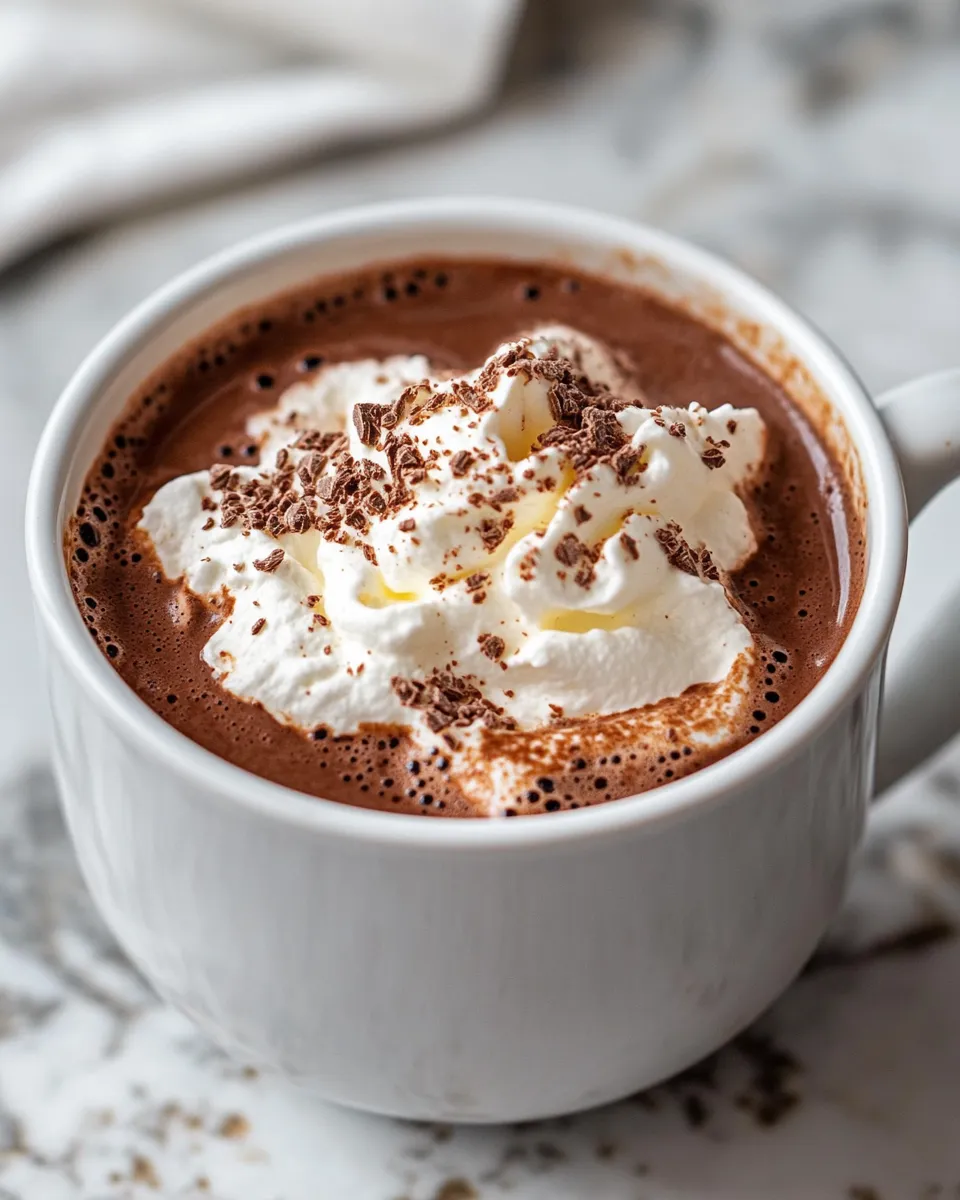 Homemade Hot Chocolate from Scratch recipe photo