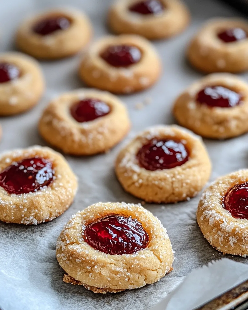 Delicious Jam Thumbprint Cookies dish photo